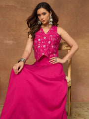 Bling & Sparkly Embroidered Top with Skirt