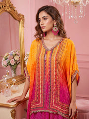 Bling & Sparkly Silk Embellished Tunic with Palazzos