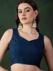 Floral Printed Saree With Unstitched Blouse Piece