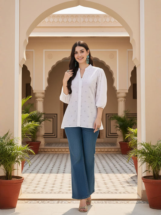 Ethnic Motifs Embroidered Kurti