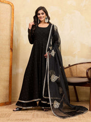 Women Ethnic Motifs Embroidered Regular Kurta with Sharara & With Dupatta