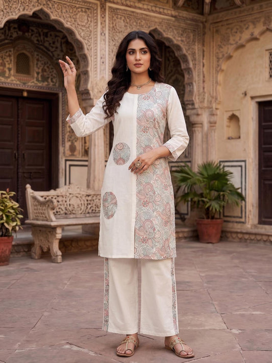 Printed Tunic with Palazzos