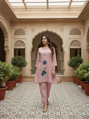 Embroidered Tunic with Trousers