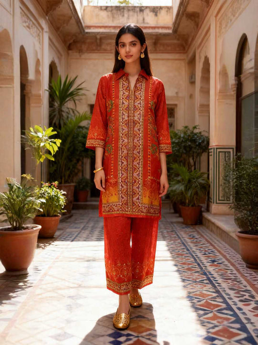 Embellished Tunic with Trousers