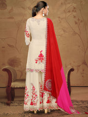 Chinon Embroidered Black Trendy Salwar Suit