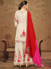 Chinon Embroidered Black Trendy Salwar Suit