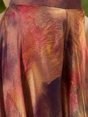 Women Crushed Oraganza Silk Embroidered Kurta Set with Dupatta