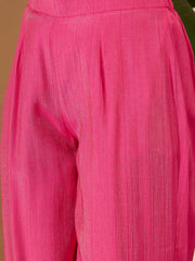 Ethnic Motifs Embroidered Thread Work Kurta With Trousers & Dupatta