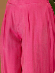 Ethnic Motifs Embroidered Thread Work Kurta With Trousers & Dupatta