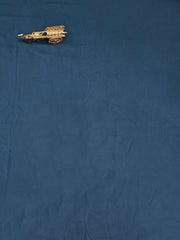 Teal Floral Embroidered Sequinned Unstitched Dress Material