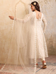 Women Floral Embroidered Regular Kurta with Trousers & With Dupatta