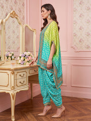 Bohemian Silk Printed Tunic with Palazzos