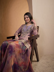 Embroidered Top With Palazzos Co-Ords