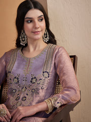 Embroidered Top With Palazzos Co-Ords