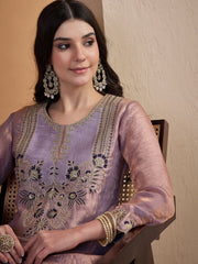 Embroidered Top With Palazzos Co-Ords