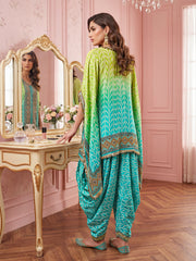 Bohemian Silk Printed Tunic with Palazzos
