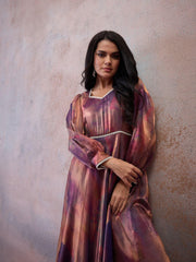 Printed Square Neck Maxi Ethnic Dresses