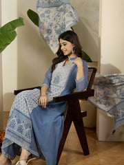 Women Ethnic Motifs Printed Regular Kurta with Trousers & Dupatta