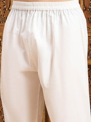 Purple Striped Embroidered Mandarin Collar Straight Kurta