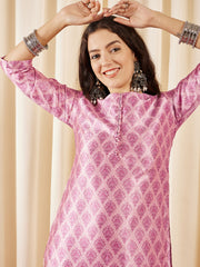 Women Ethnic Motifs Printed Regular Kurta with Trousers