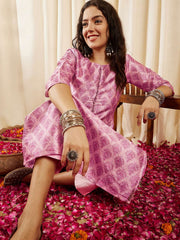 Women Ethnic Motifs Printed Regular Kurta with Trousers
