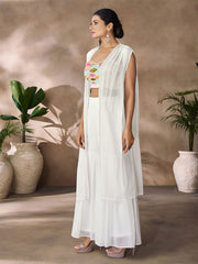 Multicolor Fancy Georgette Casual Kurti