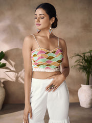 Multicolor Fancy Georgette Casual Kurti