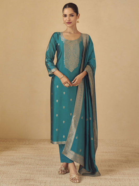 Firozi Patywear Viscose Silk Salwar Suit
