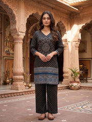 Printed Tunic with Palazzos