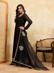 Women Ethnic Motifs Embroidered Regular Kurta with Sharara & With Dupatta