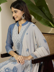 Women Ethnic Motifs Printed Regular Kurta with Trousers & Dupatta