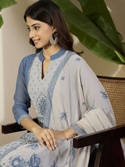 Women Ethnic Motifs Printed Regular Kurta with Trousers & Dupatta