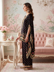 Bohemian Silk Embroidered Tunic with Palazzos