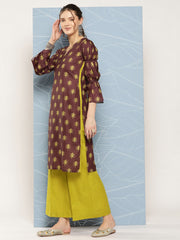 Women Floral Printed Regular Kurta with Palazzos