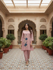 Embroidered Tunic with Trousers