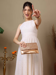 Girls Embroidered Halter Neck Ethnic Dresses