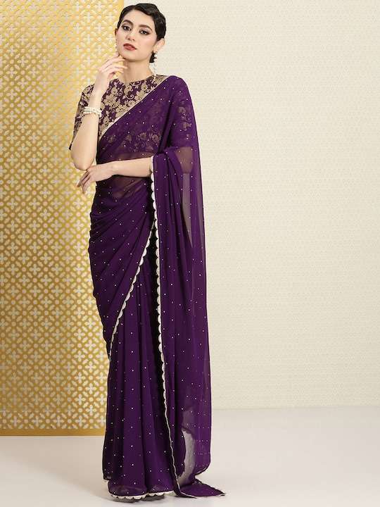 Embellished Zari Saree