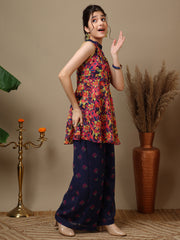 Girls Floral Printed Regular Kurta with Palazzos