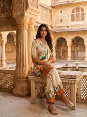 Linen Printed Tunic with Palazzos