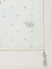 Lime Green Net Sequinse Work Semi-Stitched Lehenga & Unstitched Blouse with Dupatta