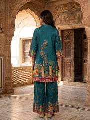 Linen Printed Tunic with Palazzos