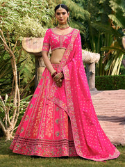 Rani Silk Wedding Lehenga Choli