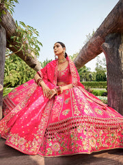 Rani Silk Wedding Lehenga Choli