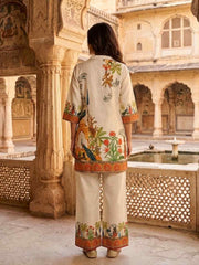 Linen Printed Tunic with Palazzos