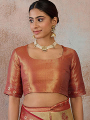 Ethnic Motifs Zari Silk Blend Heavy Work Kanjeevaram Saree