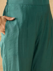 Women Ethnic Motifs Embroidered Regular Mirror Work Kurta with Trousers & With Dupatta