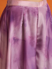 Floral Organza Embroidered Top with Palazzos