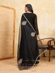 Women Ethnic Motifs Embroidered Regular Kurta with Sharara & With Dupatta
