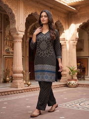 Printed Tunic with Palazzos