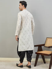 Men Ethnic Motifs Regular Kurta with Dhoti Pants